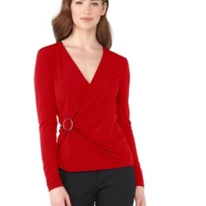 ❤ WOMEN'S MK MICHAEL KORS RED BLOUSE SIZE L, XXL❤❤